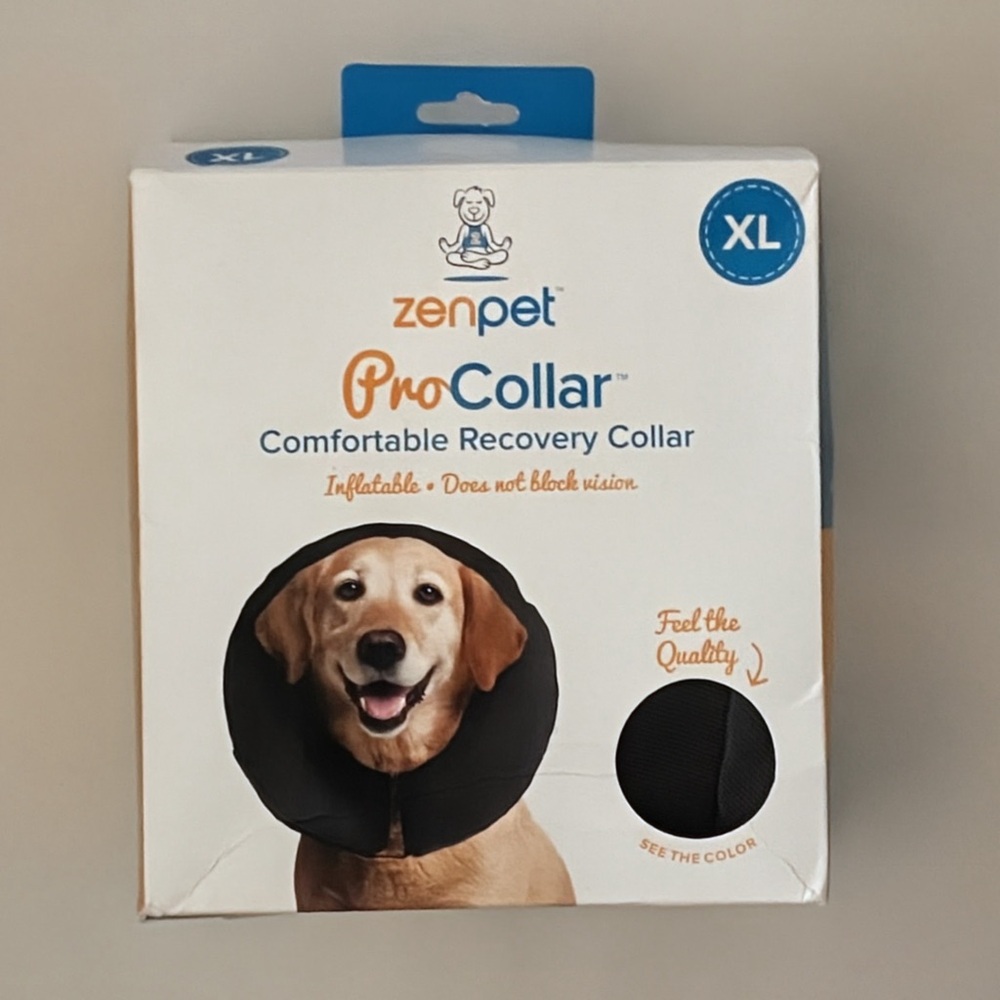 ZenPet Pro Collar Comfortable Recovery Collar Inflatable X-Large New